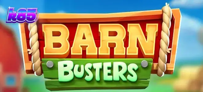 Design visual vibrante e temático do slot Barn Busters com elementos de fazenda